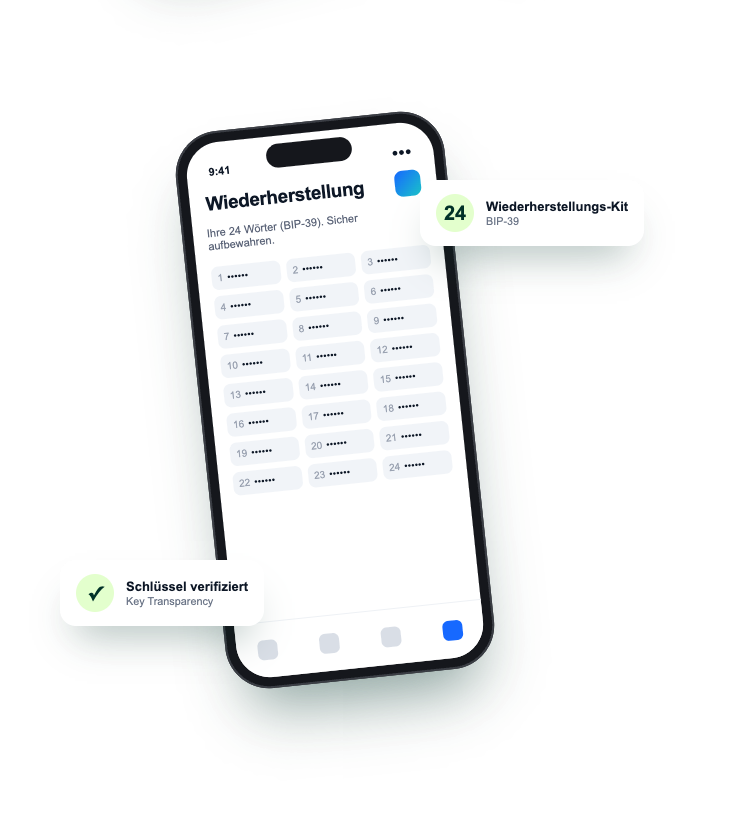 Schlüssel verifiziert